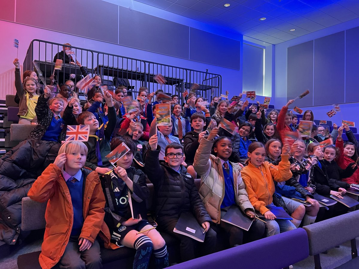Year 4 are super excited to meet Dermot O’Leary @RoundhayHighSchool to find out all about his new book #WingsofGlory
