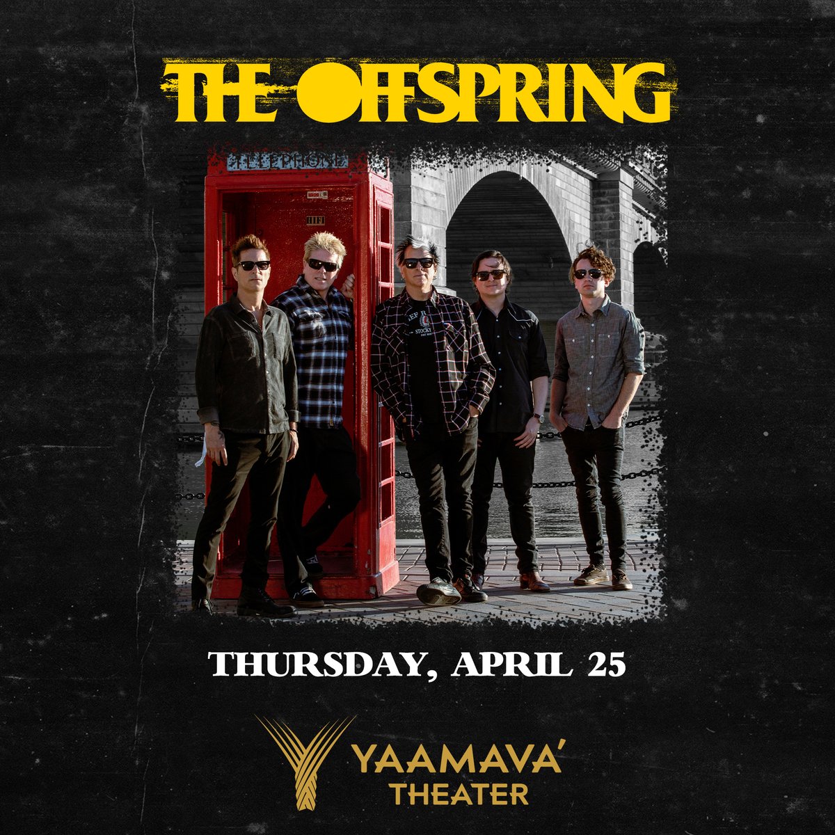 HIGHLAND, CA! We’re coming back to @Yaamava this Thursday, April 25th! Only a small # of tickets are still available at: brnw.ch/21wHlq9