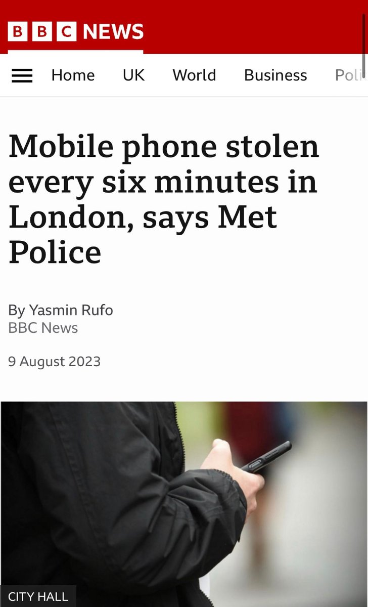 A phone is stolen every 6 minutes in London. People simply don’t feel safe. I need your vote on May 2nd to tackle crime and make our streets safer.