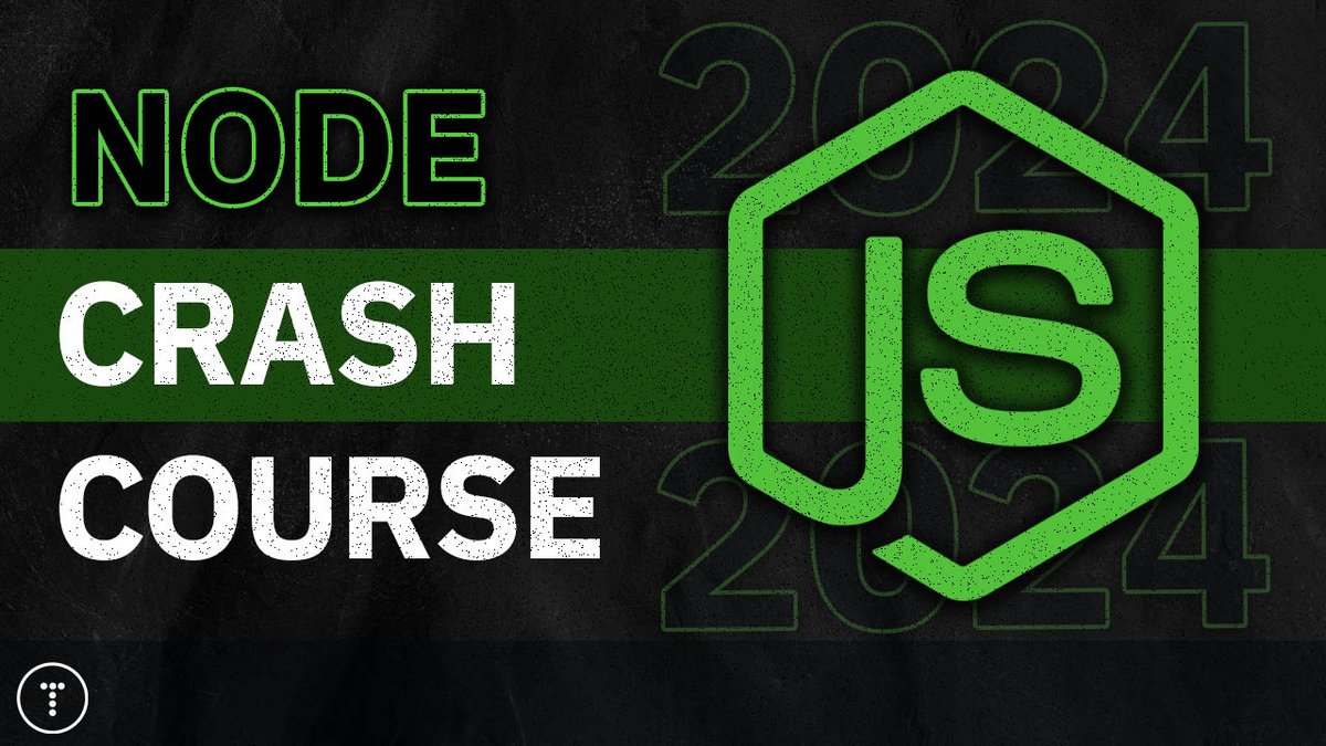 🚨 Just revamped my Node.js Crash Course for 2024 No frameworks or anything, just JavaScript and core modules. The Express course will also be updated soon. youtu.be/32M1al-Y6Ag?si…