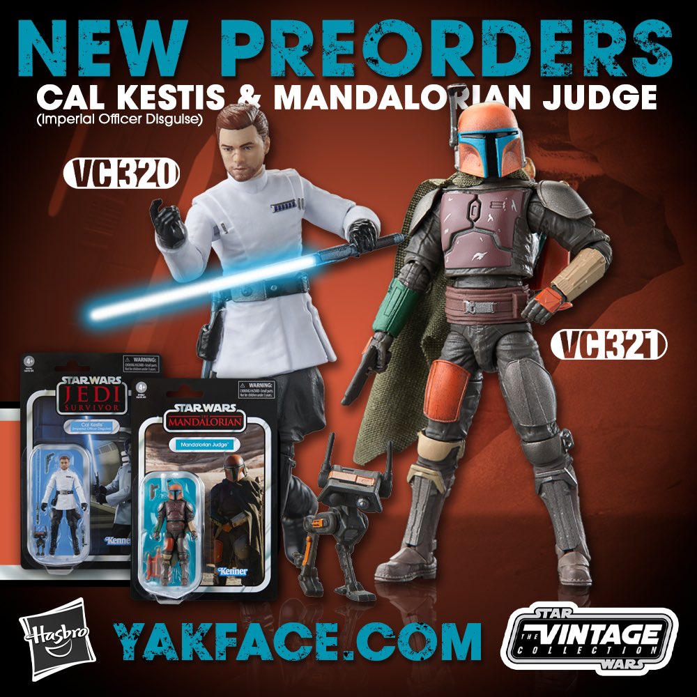 Fan channel exclusive TVC Cal Kestis (Imperial Officer Disguise) and Mandalorian Judge now available for preorder >>> Amazon: amzn.to/3Wa9Frq Entertainment Earth: ee.toys/KBQYA7 #hasbro #vintagecollection #kenner #starwars #fanchannel #affiliate #amazon