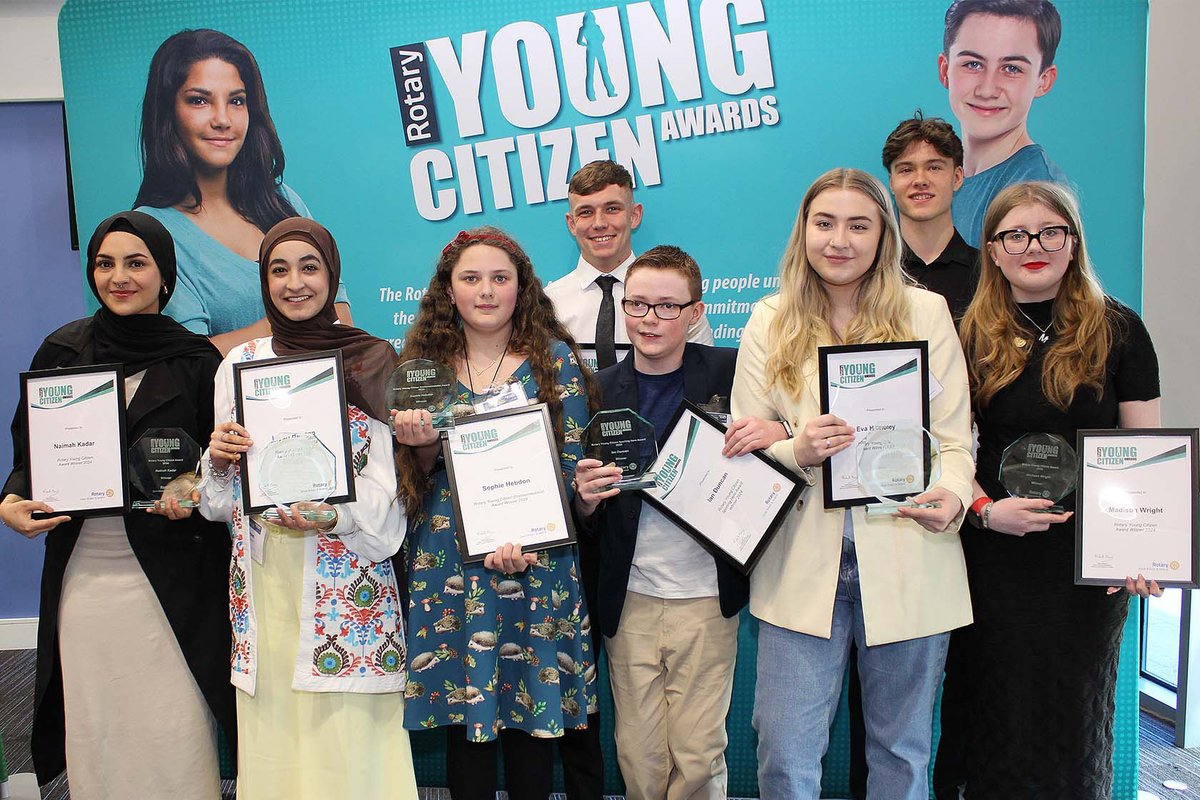 Young people from across the country have had their community impact recognised at our annual Rotary Young Citizen Awards. 👏 2024’s winners come from a variety of walks of life, but are united by their dedication to help others. 🫶 Meet the winners: rotarygbi.org/rotary-young-c…
