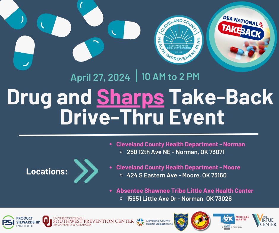 Don’t forget to drop off your unwanted/unneeded medications this Saturday!

#DrugTakeBack #OBN