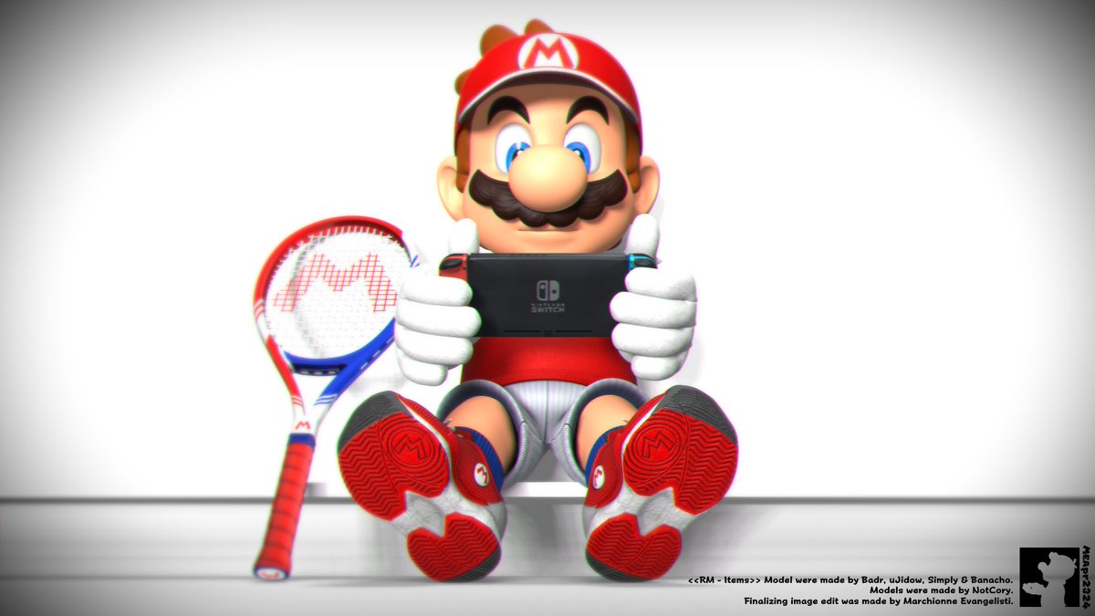 blumeMarchionne's tweet photo. -- "Tennis" Mario playing Mario Tennis Aces on switch.
>credit: @logoffon
#meapr2324 #notcory #blender3d #b3d #blendercommunity #mario #supermario #supermariobros #mariotennis #mariotennisaces https://t.co/oxQZyGmasq