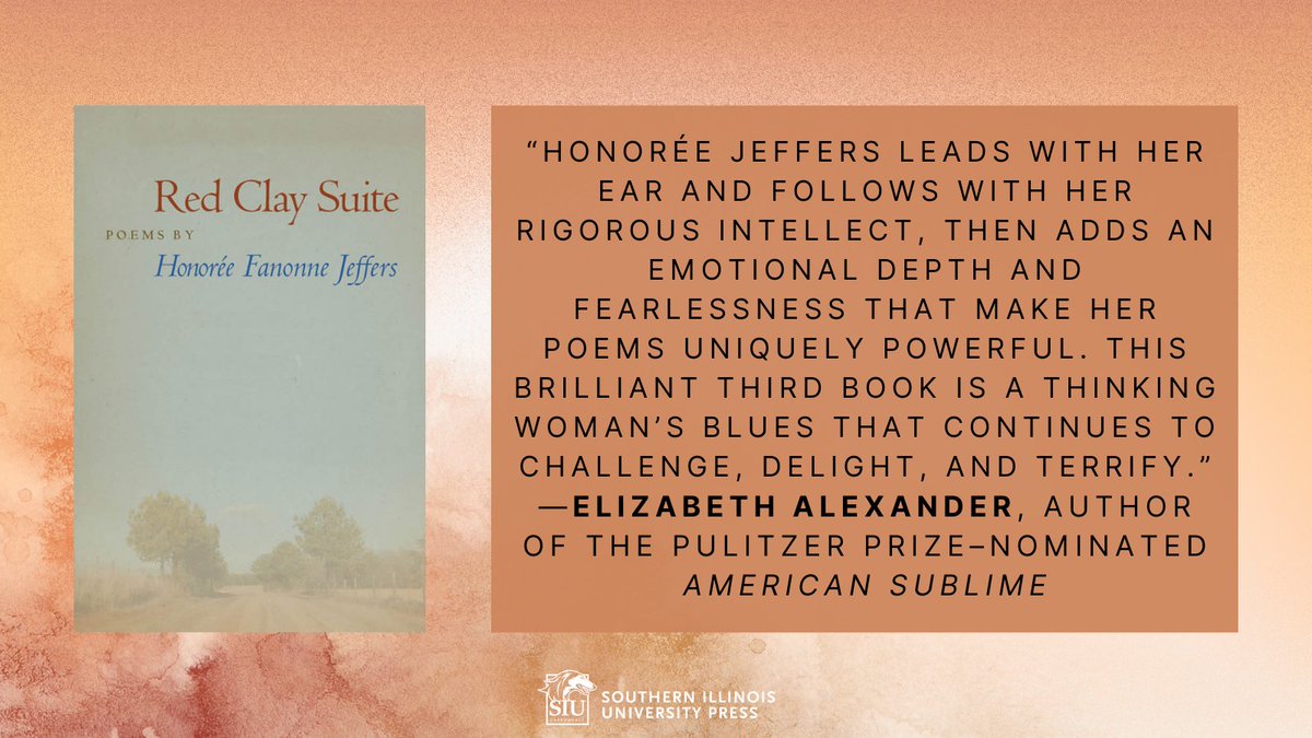 Honorée Fanonne Jeffers expresses her familiarity with the actual and imaginary spaces that the American South occupies in our cultural lexicon. siupress.com/9780809327607/… #poetry #nationalpoetrymonth #honoreefanonnejeffers #poems #poetrymonth