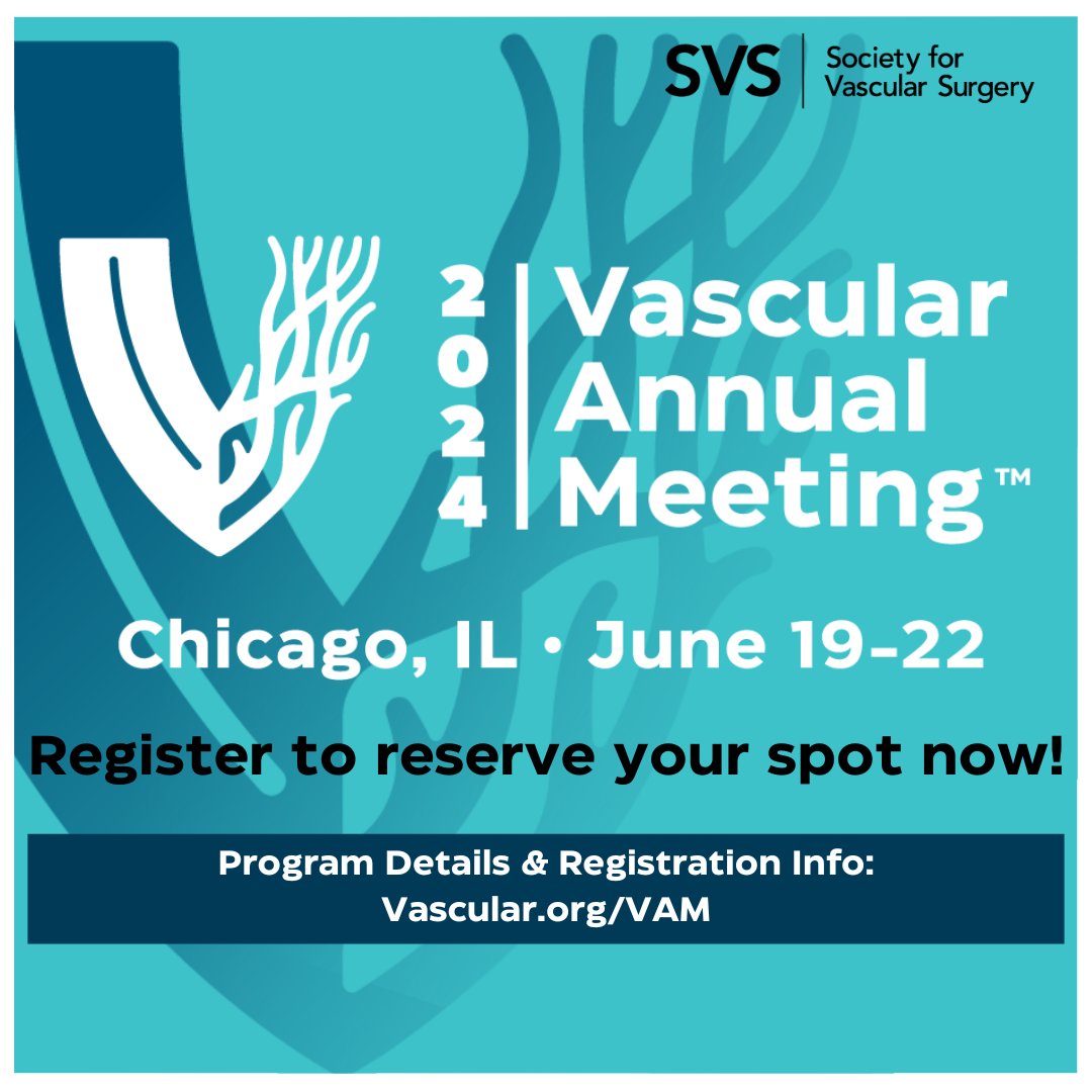 Register for #VAM24 now and secure the advance rate savings until June 17. Experience the heart of vascular medicine as experts and enthusiasts convene in Chicago for this annual event. Secure your spot now: vascular.org/vam