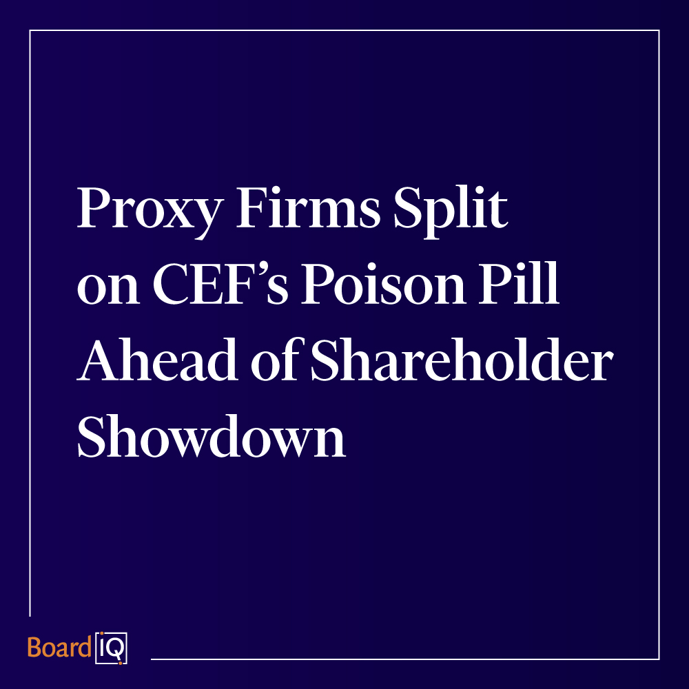 The two largest proxy advisors have taken opposing stances on ASA’s use of a shareholder protection mechanism ahead of a contested board election: ow.ly/ahtY50RmmJ8