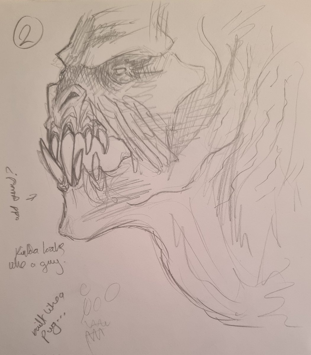 PJP_Art's tweet photo. Deathclaw sketches.
Tried to add my own spin on them- bit of a mix between F3 and 4.

#Fallout #sketchbook #conceptart https://t.co/5lkmWLpnvj
