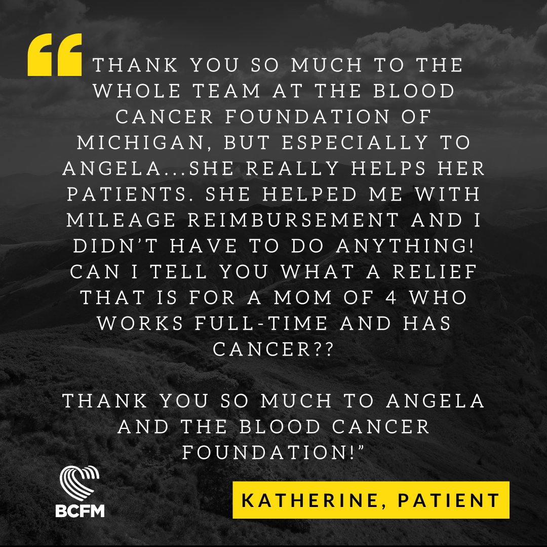 BCFMichigan's tweet image. We love Angela and all our patient support folks! Learn more at ow.ly/Gkga50RmoSC.