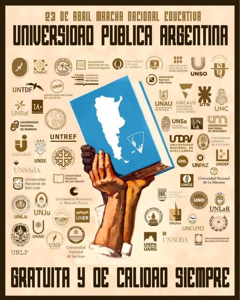 Hoy.
Universidad pública, gratuita y de calidad 🇦🇷