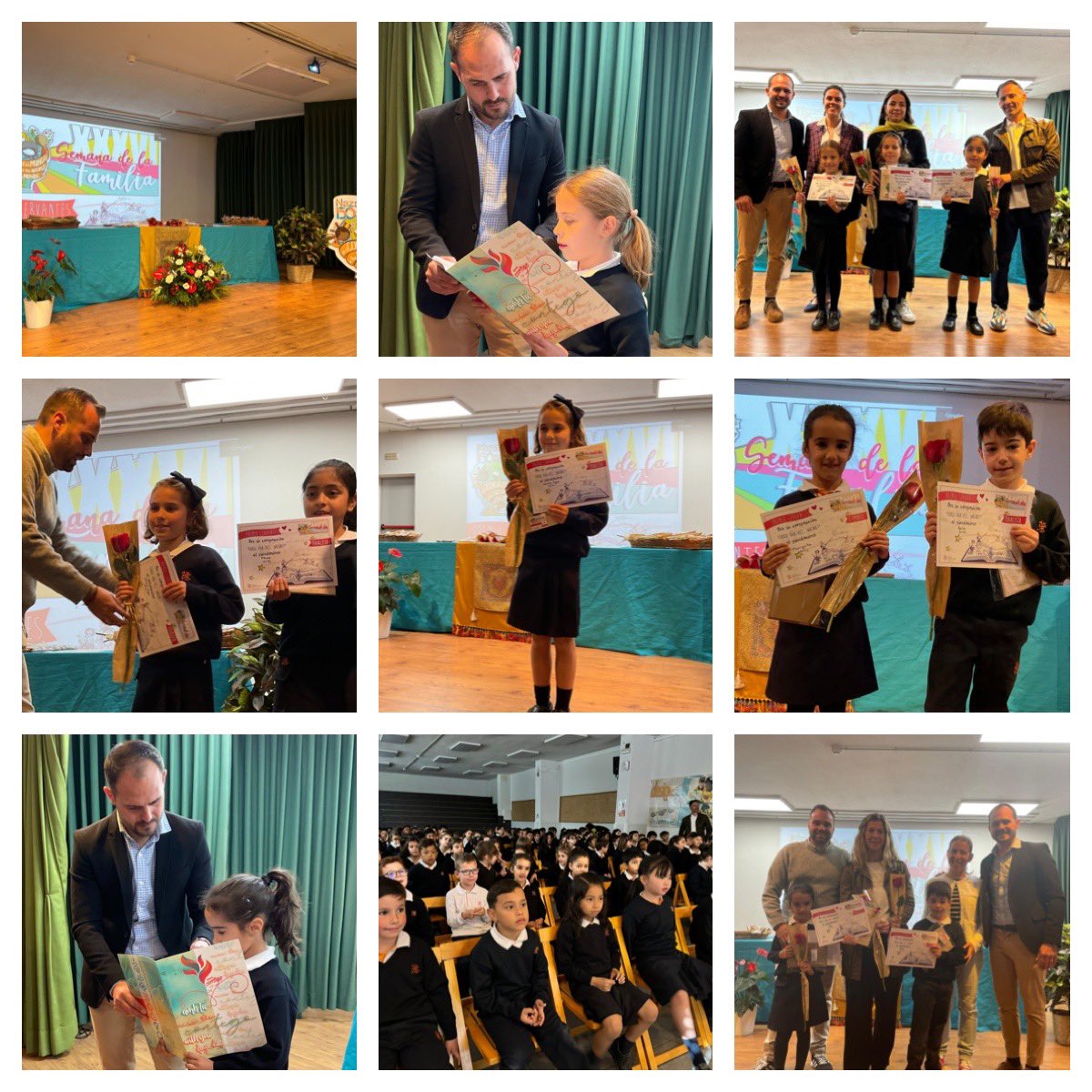 nazaretoporto's tweet photo. ✒️📜¡Hoy hemos celebrado los #PremiosCervantes de Educación Primaria! Enhorabuena a todos los participantes, y en especial, a los finalistas y ganadores de esta #XXXVISemanaDeLaFamilia
¡Han creado unas fantásticas obras literarias! #150FirmadoNazaret https://t.co/qZpmpa7Jcb