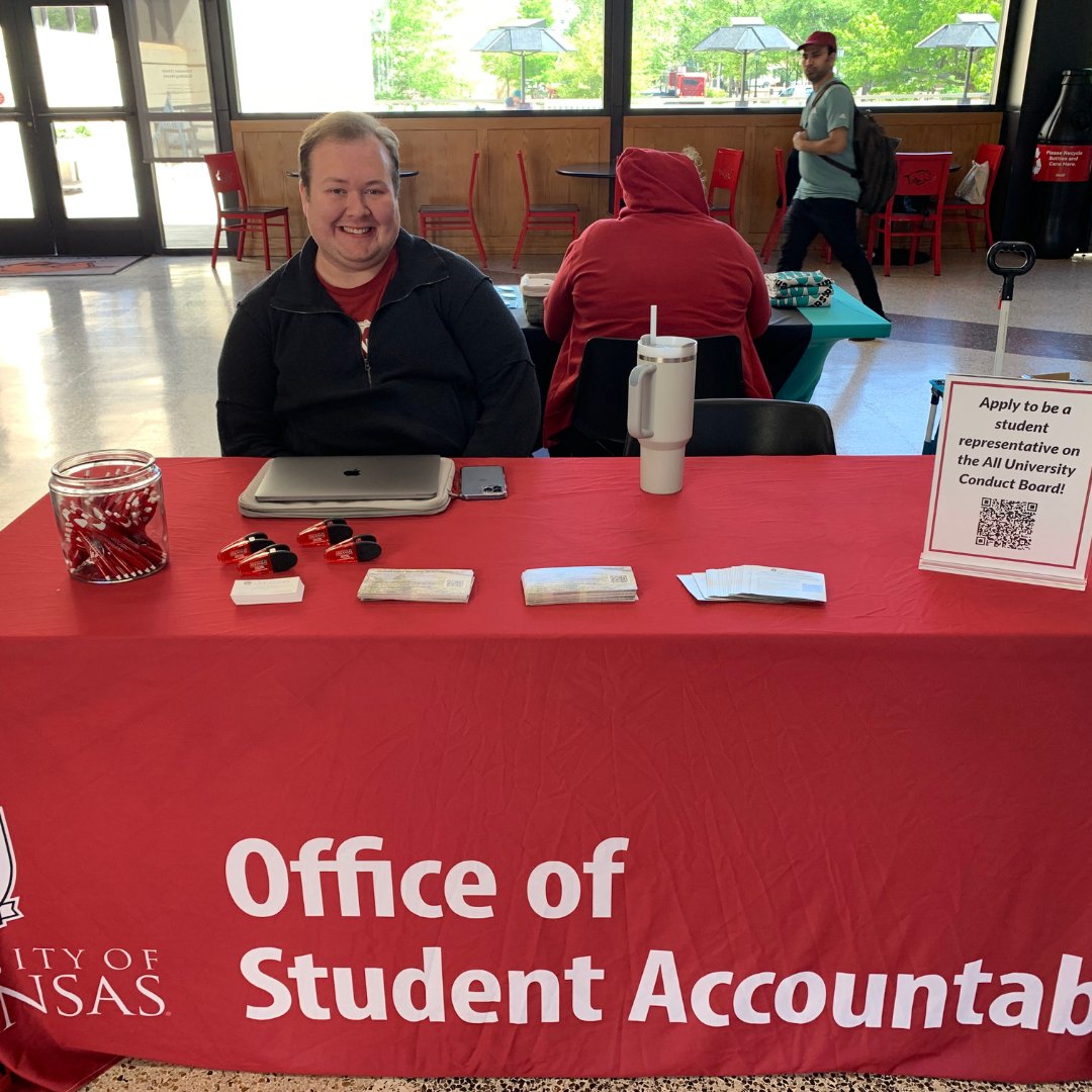 SRVC Student Educators and the Office of Student Accountability are out at the What Were You Wearing exhibit handing out buttons and ribbons and spreading information about the resources available to students on campus. Swing by and say Hi!
