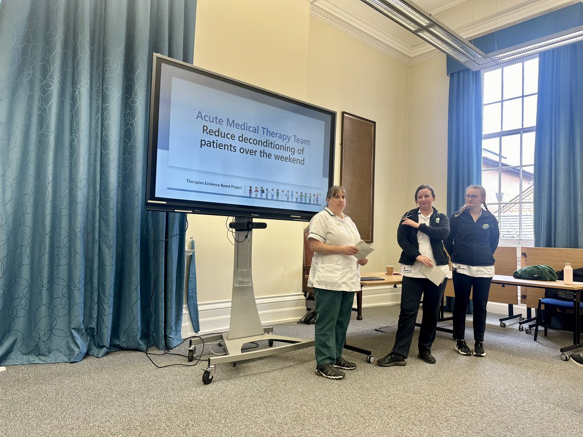 sunter_hannah's tweet photo. Proud of all our therapies teams who presented their amazing projects today! A great first evidence based project showcase 👏🏼 Thank you to all who attended! https://t.co/tEa4UMTebH