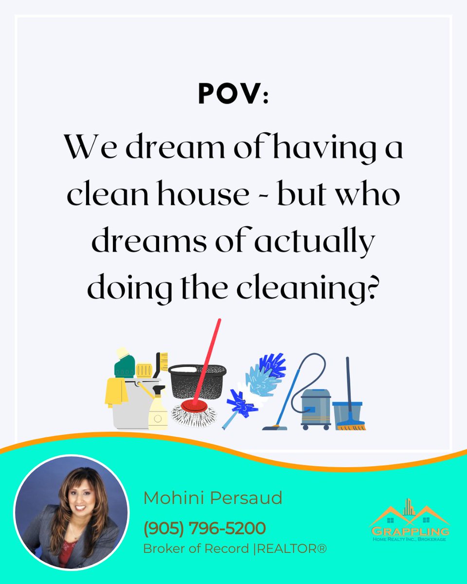 We dream of a clean house, but maybe we should be dreaming of having someone clean it for us! 🧹💭 Who's with me on this? Time to manifest that cleaning fairy!

#pov #springcleaning #resetbutton #spring #torontorealestate #bramptonrealestate #mississaugarealestate