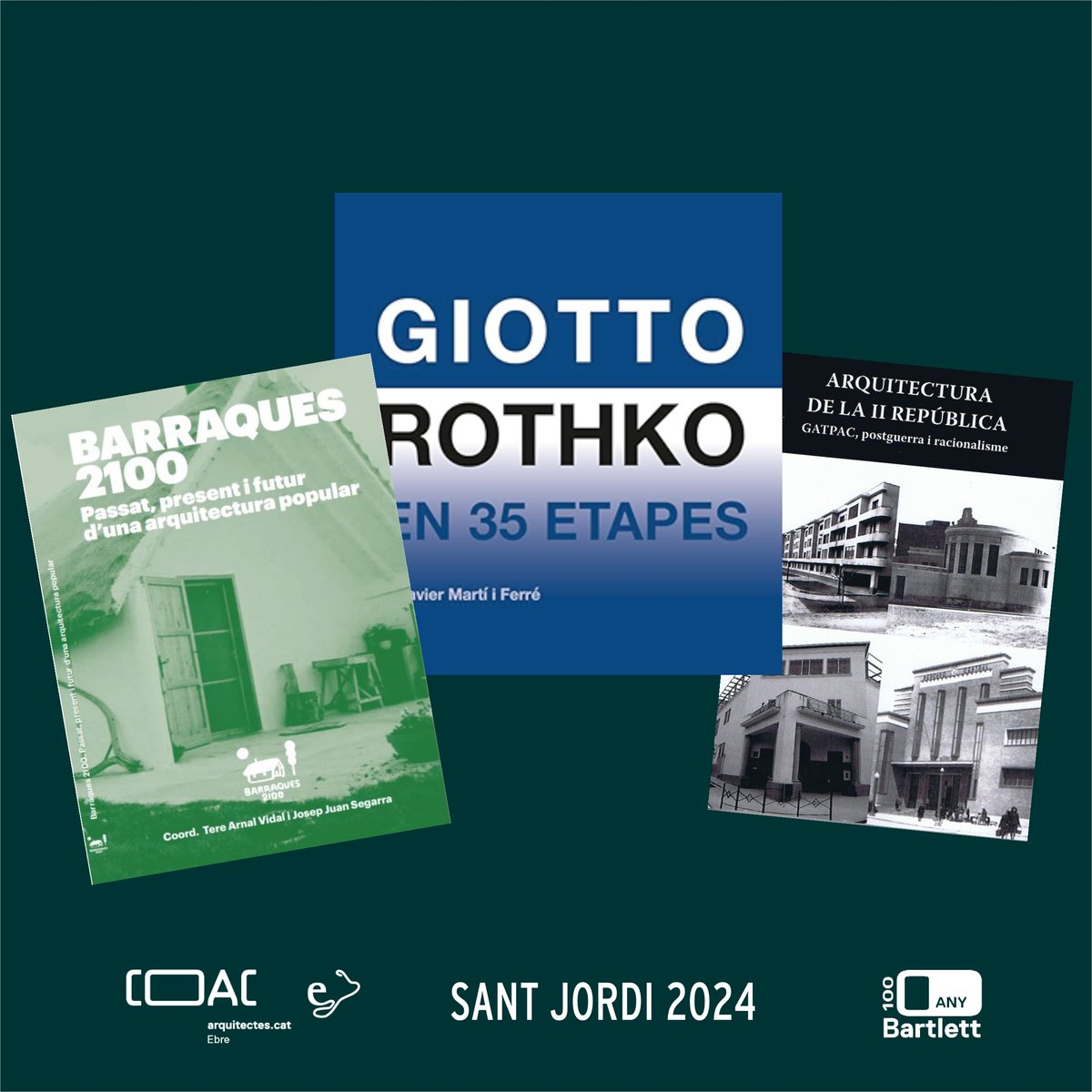 Aquestes són les recomanacions per #SantJordi2024 que he fet a @radiotortosa ✅ Arquitectura de andar por casa ✅ Barraques 2100 ✅ Giotto Rothko en 35 etapes ✅ Arquitectura de la II República, GATCPAC, postguerra i racionalisme Escolteu-ho a👇 radiotortosa.cat/podcast/progra…