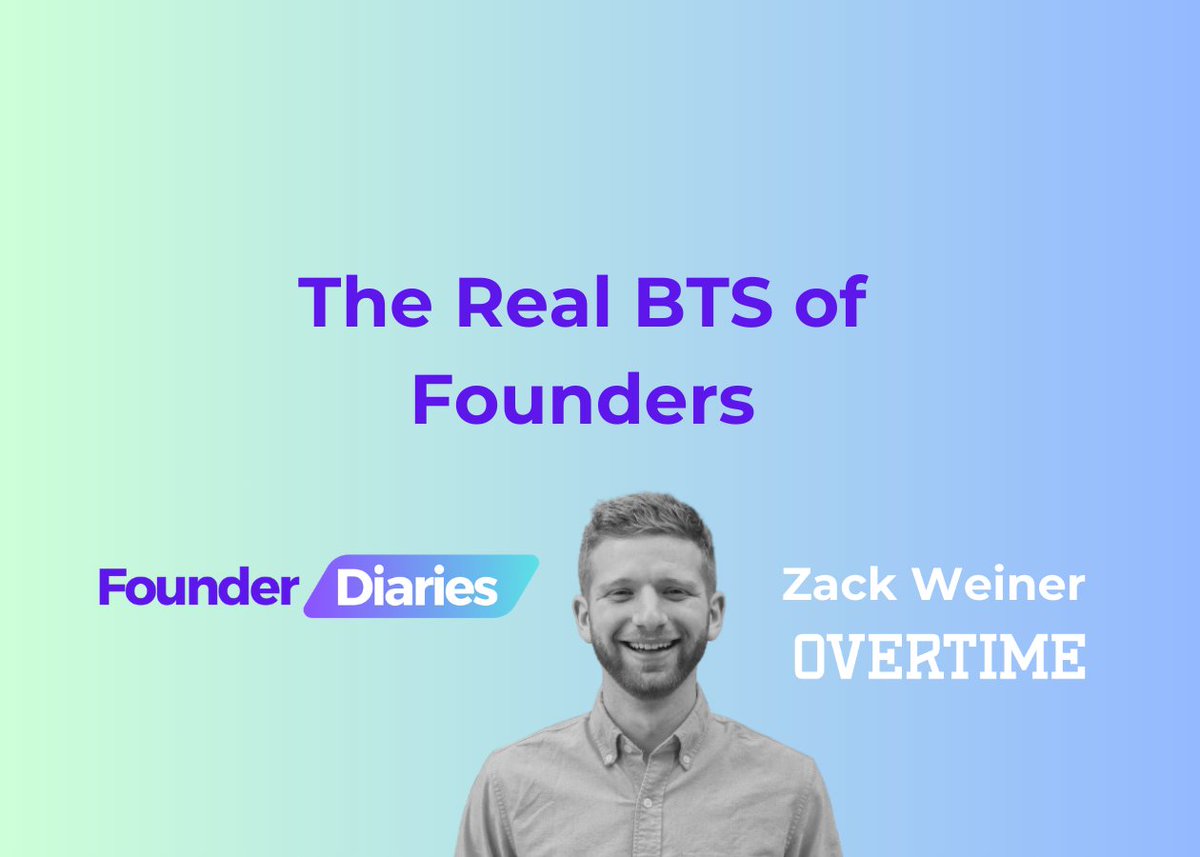 Imagine raising $100M from Drake, Bezos and Kevin Durant, then creating a new basketball league with top NBA players. Readm more about @OvertimeZack's story building @overtime in the next issue of Founder Diaries👇 founderdiaries.substack.com/p/zack-weiner-…