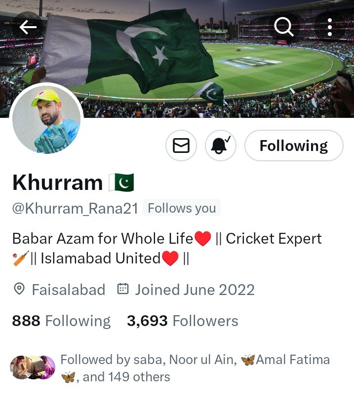 Congratulations Khurram Bhai ❤️🕊️, it's the fantastic news that your account got unsuspended 🎉🥳 It's great to have you back in action on my favorite account 🫠👀🫀 keep supporting PCT and our King #BabarAzam𓃵 👑 @Khurram_Rana21