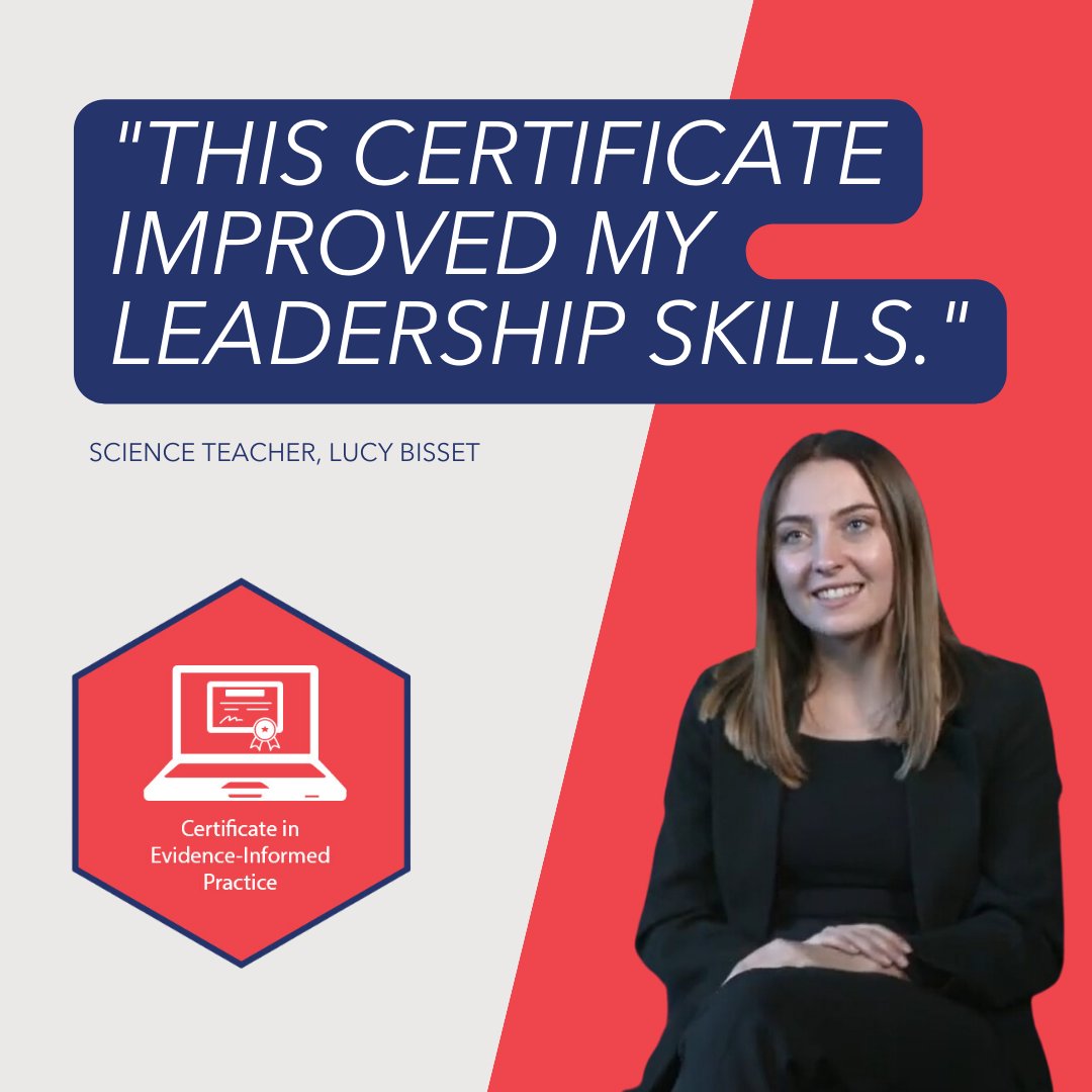 CharteredColl's tweet image. Join last cohort to complete the Certificate in Evidence-Informed Practice this academic year: chartered.pulse.ly/p5bxub0ery

📅 Registrations close: Tuesday 30th April

#EvidenceInformed #EdRes #ResearchLed #TeacherCPD #CPD #Teacher #CharteredStatus #CharteredTeacher