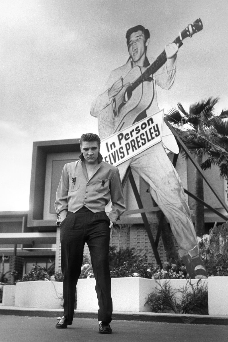 April 23, 1956: Elvis opened his two-week engagement at the New Frontier Hotel in Las Vegas!