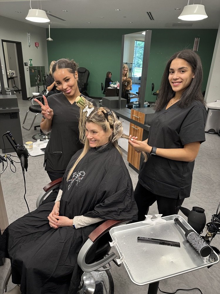 AHS_Bluepride's tweet photo. Breaking News!! 
After years of planning the Blue &amp; Beyond Salon and Spa is open for business!!  Today we held a soft opening for friends and families of the Cosmetology students!  Well done everyone! Email or call for hours and services.  
#CTEisforME
#ThisIsAttleboro https://t.co/dCy8U4owyi