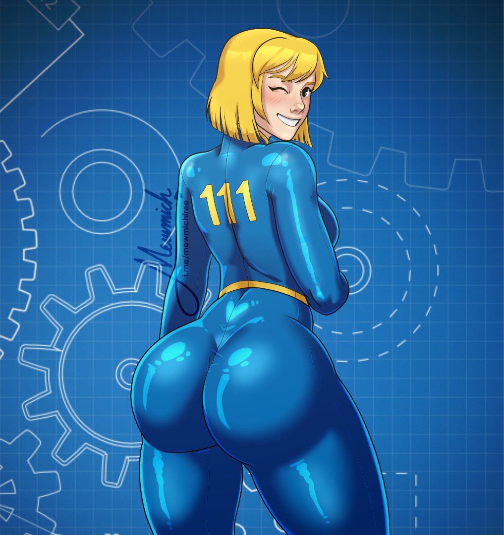 MewmichThe's tweet photo. "Outsider? You mean to say you don't have any poster of me? I advertised in this vault, that can't be right!" 💙☢️

#MewMich #Fallout https://t.co/91cKtRYuwu