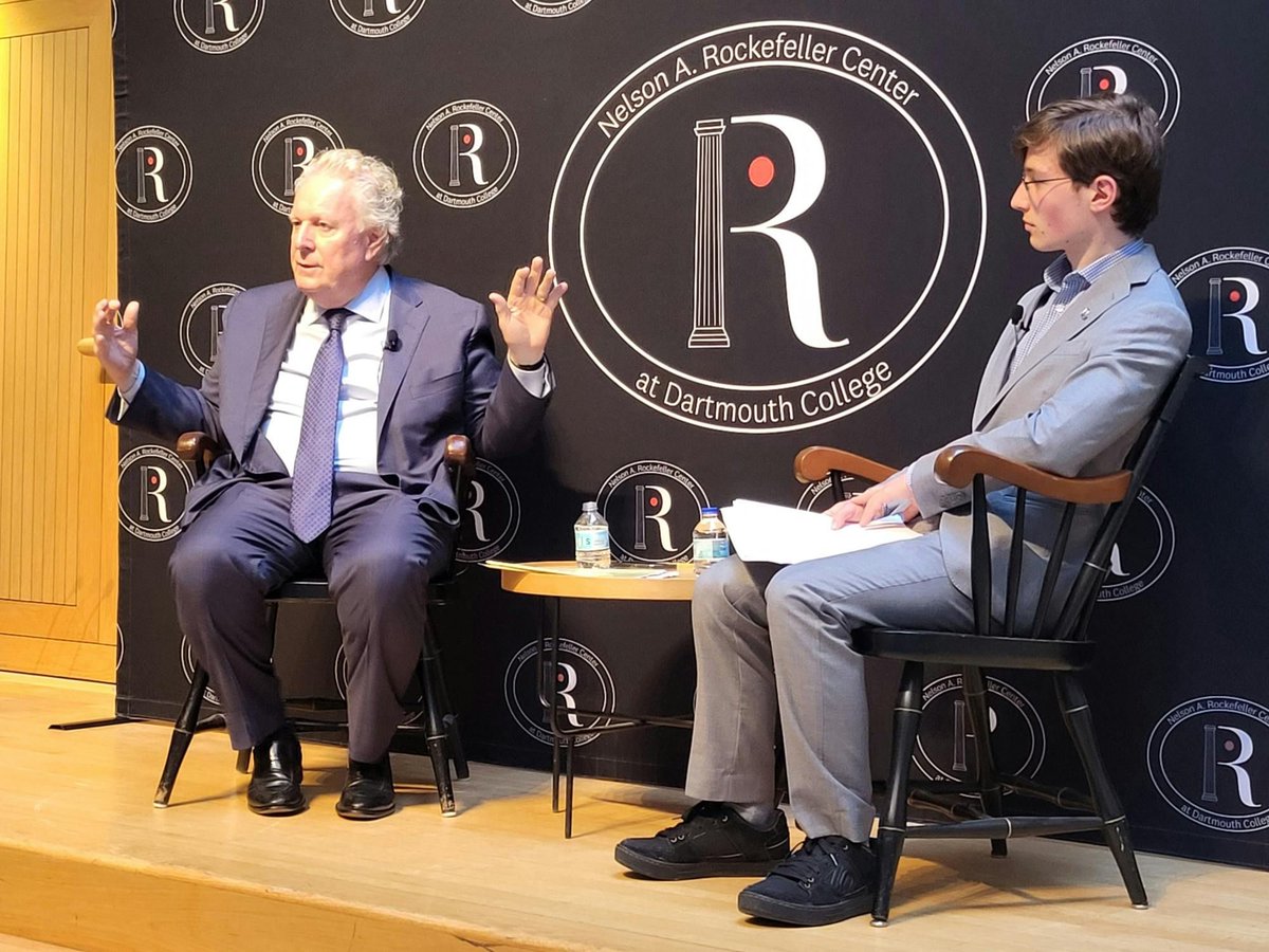 CI Advisory Board member @JeanCharest_ visited Dartmouth College last week to discuss his party's environmental policies. Learn more about his talk here: buff.ly/49UQXHA