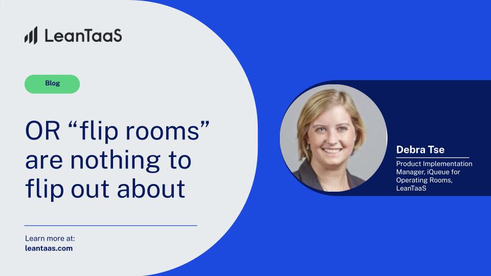 Looking to optimize your OR's 'flip rooms?' Discover why they're nothing to flip out about in our latest blog post. Gain insights into optimizing OR efficiency and improving patient care. Read now: bit.ly/3THIdQ4