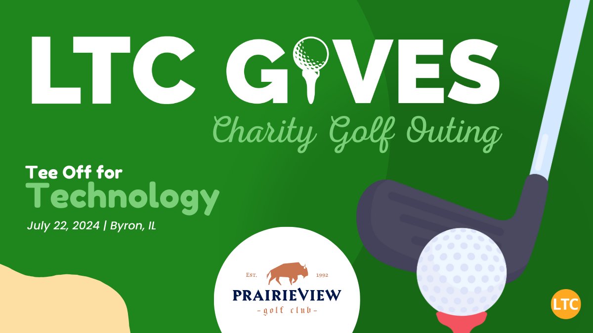 Get ready to tee off for technology @ the inaugural LTC Gives Golf Outing🏌️‍♀️ Open to golfers of all skill levels, this charity event will feature 4-person scramble play on one of IL’s most scenic courses. ⛳ July 22 | PrairieView Golf Club (Byron, IL) 🔗 ltcillinois.org/golf-outing/