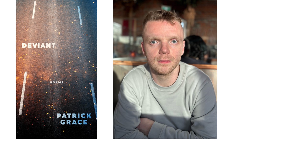 “Are you listening? I was still a boy.” – in Patrick Grace’s debut collection DEVIANT, dreamlike poems embrace adolescent queer love and connection to temper the fear and cruelty of gay relationships. bit.ly/3vvo6Lr Virtual reading April 24: bit.ly/3TMX0Id