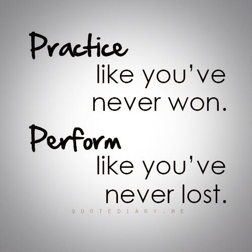 Practice like you've never won. Perform like you've never lost.
#makeithappen #livethedream #smallbusiness #goforit #neverstoptrying