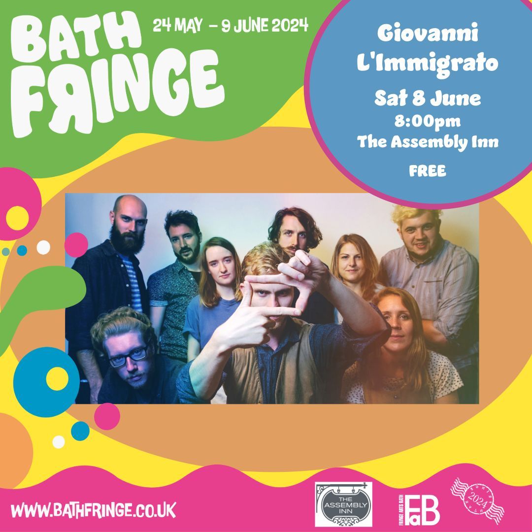 🎵 MUSIC 🎵 Bindlecat Music presents Giovanni l'Immigrato with Lost at Sea, Streetwise Foxes and Barrett & Dudley Saturday 8 June The Assembly Inn Bath @TheAssemblyinn 3pm & 8pm FREE For full info please visit: buff.ly/4b77l8K #BathFringe24