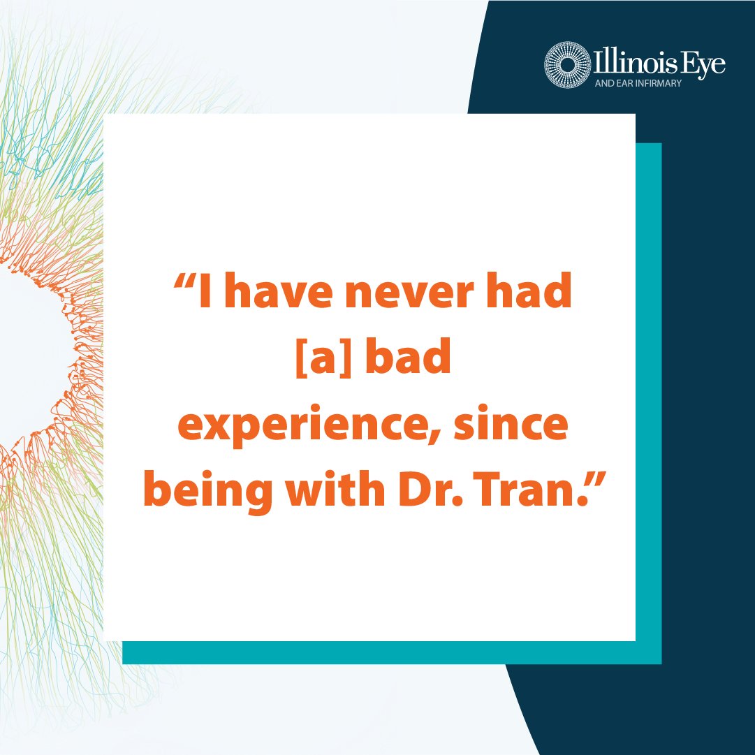 Our doctors pride themselves on providing exceptional patient care. Thank you to all our patients who continue to motivate us with their excellent reviews and to Dr. Tran for your incredible work! #ophthalmology #ophthalmologist