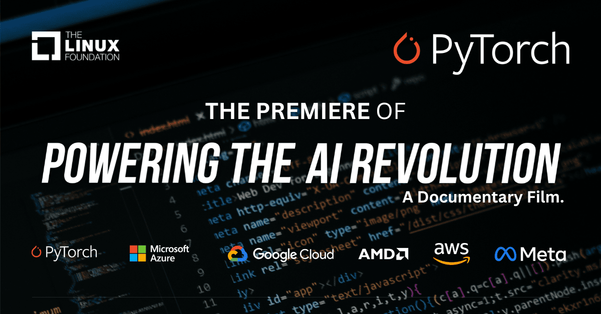 Don't miss our in person premiere of the PyTorch Documentary! Details below. 📍 Paris, France 🗓️ June 18 17:00 PM 🎟️ Register now: hubs.la/Q02tPT5m0