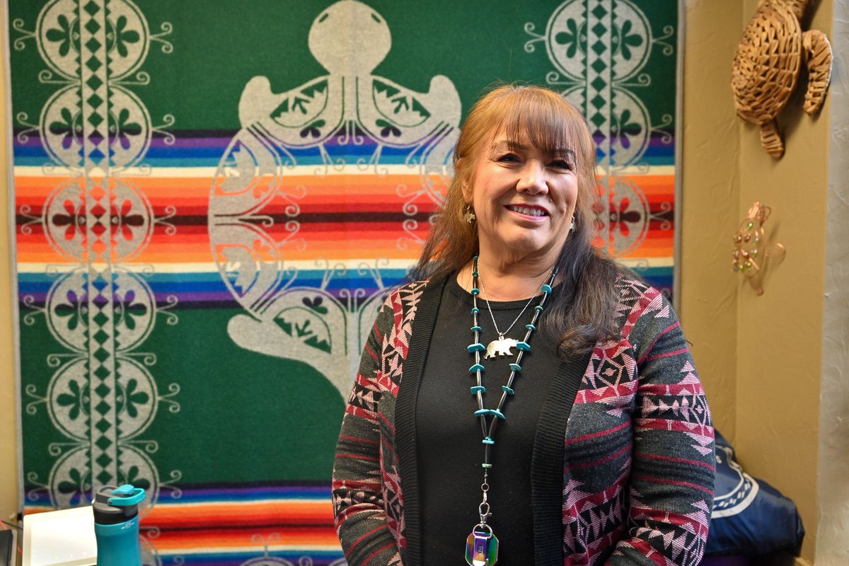 Meet Vicki Yackeyonny, one of our community health representatives and a proud member of the Mohawk and Seneca tribes. Vicki says she’s loved working at OKCIC these past 29 years and that the best part of her job is interacting with patients. #NativeHealth #OKCIC