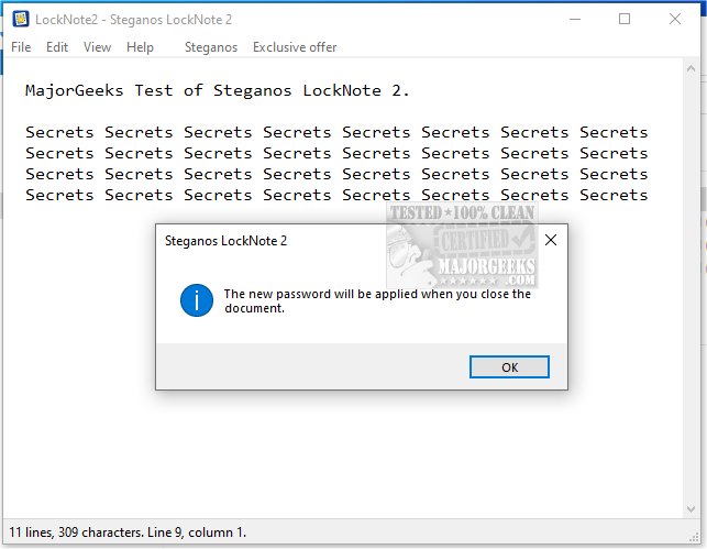 New! Steganos LockNote provides a secure and self-modifying #encrypted #notepad for storing private #notes and #documents.
majorgeeks.com/files/details/… #opensource #fileEncryption