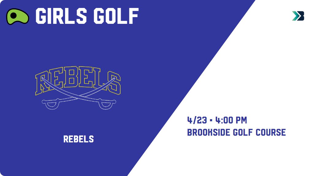 Girls Golf (Varsity) Meet Day! - Check out the event preview for the Westwood Rebels. It starts at 4:00 PM and is at Brookside Golf Course. gobound.com/ia/ighsau/ggf/…