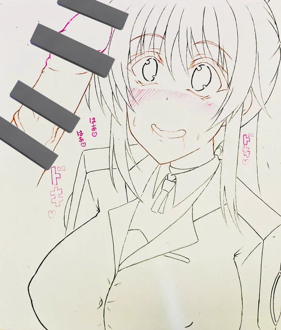 なのはさん線画までは終わった‼️

残りは明日。
普段描かない表情だけど
いい感じの雰囲気は出せてる気がする。 