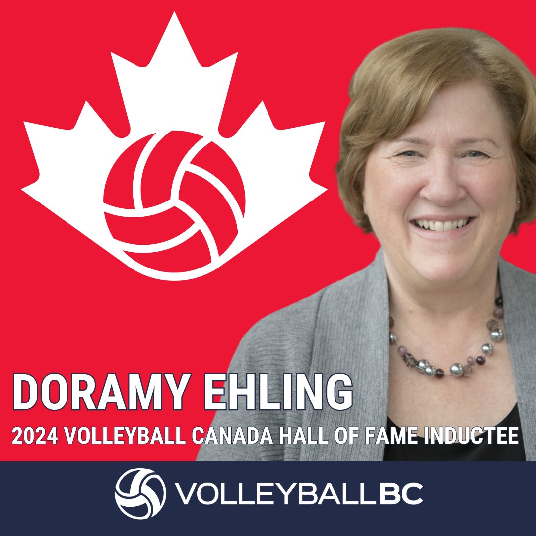Volleyball BC is thrilled to announce that our President, Doramy Ehling, will be inducted into the Volleyball Canada Hall of Fame on June 5th! Read more about Doramy and other inductees here: volleyball.ca/en/news/2024-v… Join us in congratulating Doramy on this well-deserved honor!