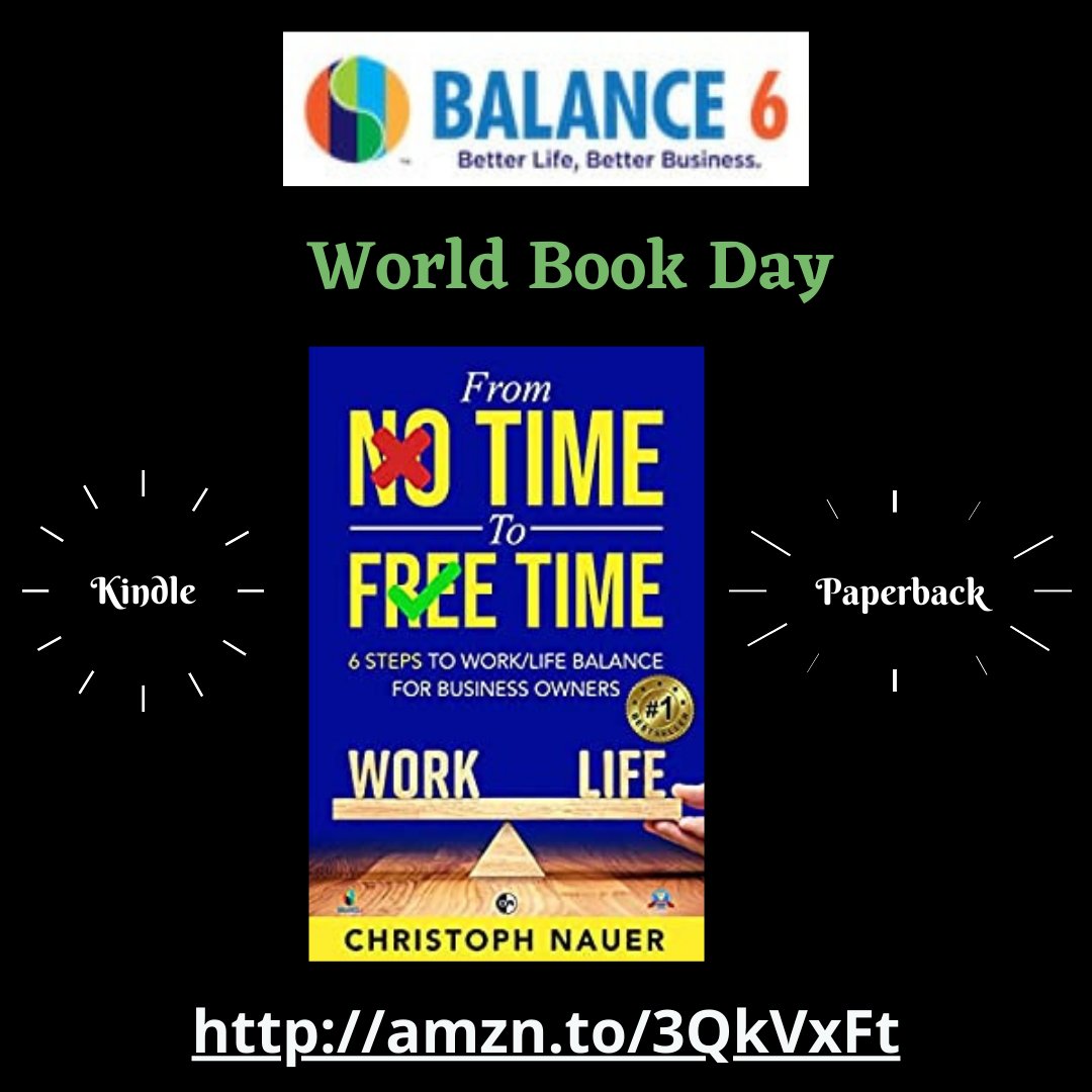 From No Time to Free Time will help you achieve balance in all areas of your life. Order your copy today at amzn.to/3QkVxFt

#WorldBookDay #BookwormLife #ReadingIsFundamental #BookishBliss #ImaginationUnleashed #LiteraryAdventure #PageTurner #BookishCommunity