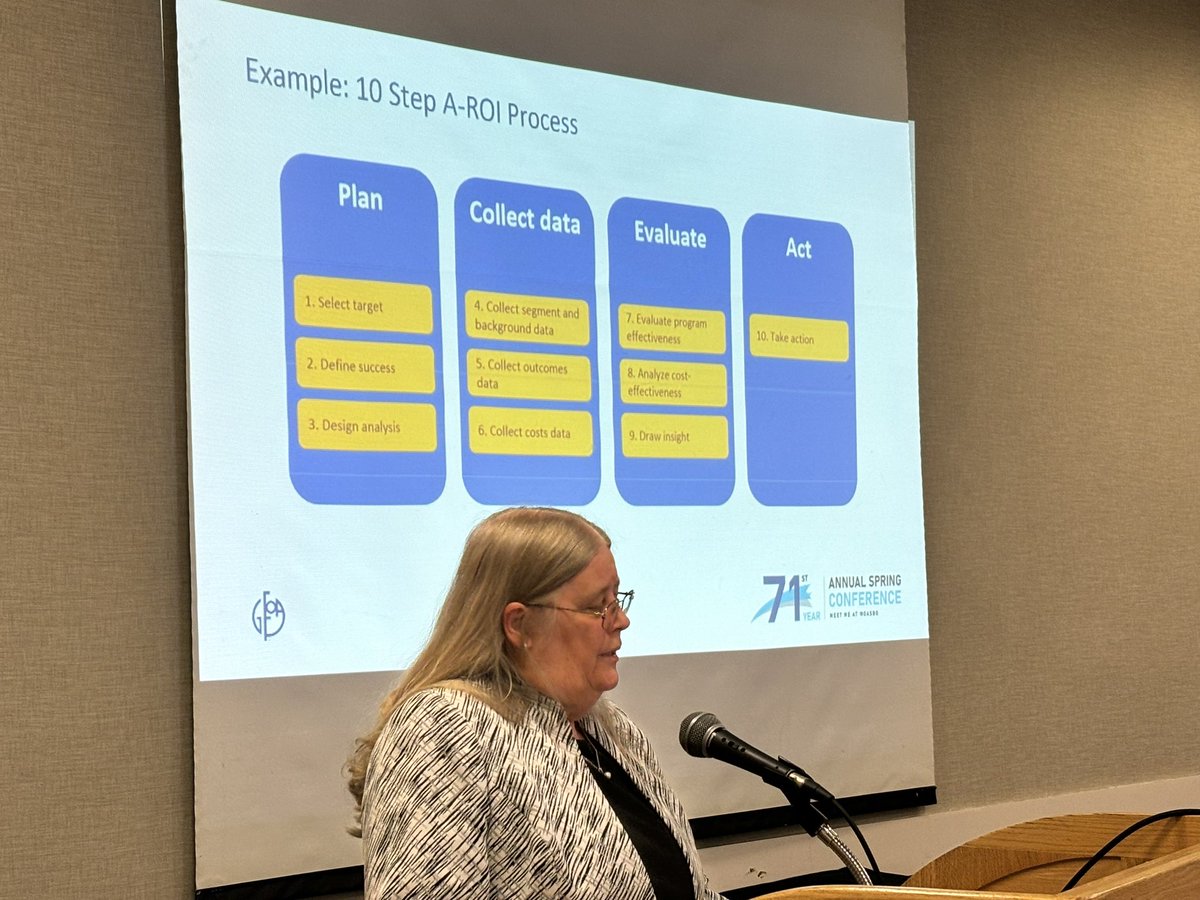 cmreilmann's tweet image. My dear friend @carolmycpa presenting on AROI at #MOASBO2024. @GFOA Smarter School Spending.