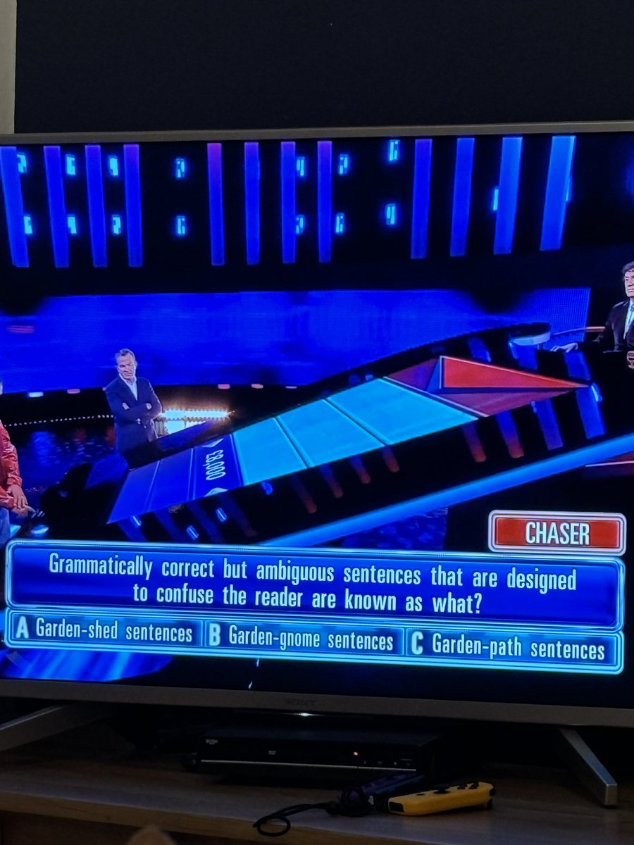 Syntax in the wild on The Chase!