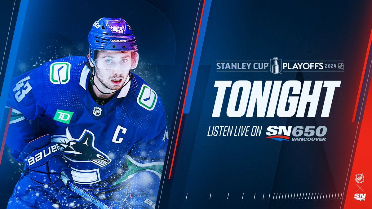 Sunday was fun… let’s do it again! 🤩 Game 2 #Canucks and #Preds goes tonight at 7! @BatchHockey & @RandipJanda have the call. @danriccio_ & @SatiarShah get you set with Canucks Central starting at 4pm. The official PreGame Show starts at 6pm. Hear from Hansen, Tocchet & more!