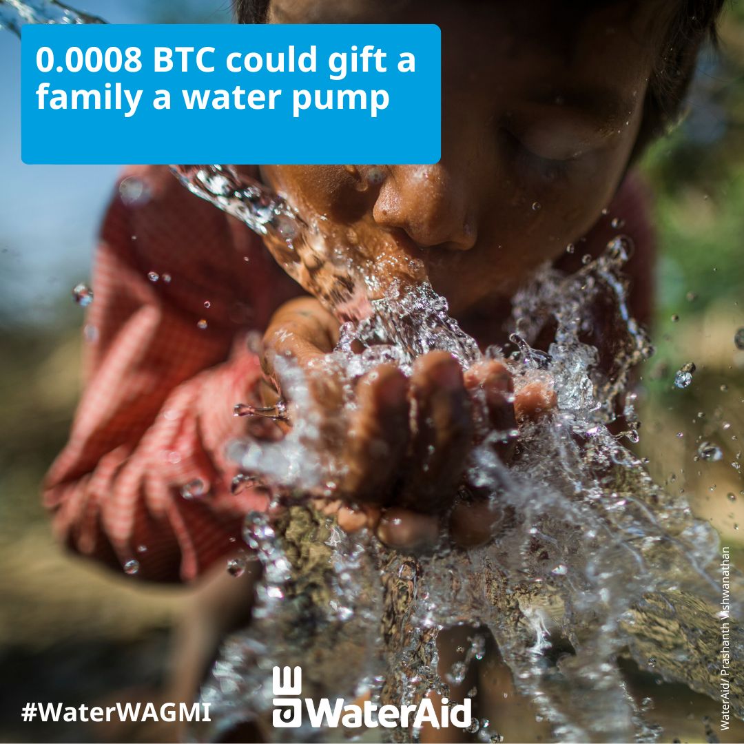 Crypto donations have real impact! Learn more about our Water #WAGMI Fund here: bit.ly/WAACrypto