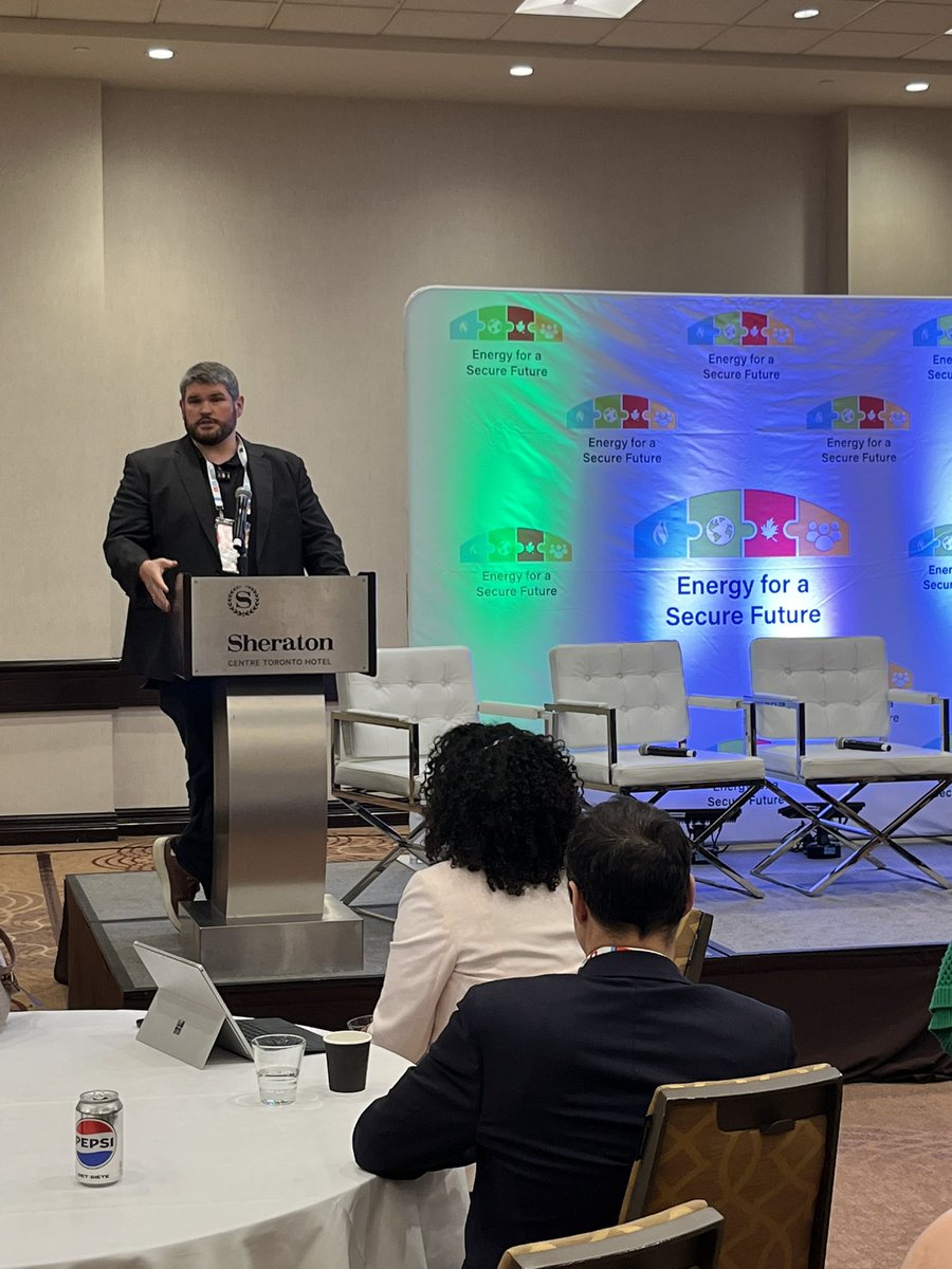 The ESF panel at #FNMPC conference is now underway, moderated by <a href="/ShannonAJ1/">Shannon A Joseph</a>, ESF Chair, and we are starting with why these leaders from @FNLNGAlliance, <a href="/IRCCanada/">IRCCanada</a>, <a href="/FNPower/">First Nations Power Authority</a>, and Athabasca Indigenous Investments, do the inspiring work they do.

Thank you to <a href="/johndesjr/">John Desjarlais</a> of