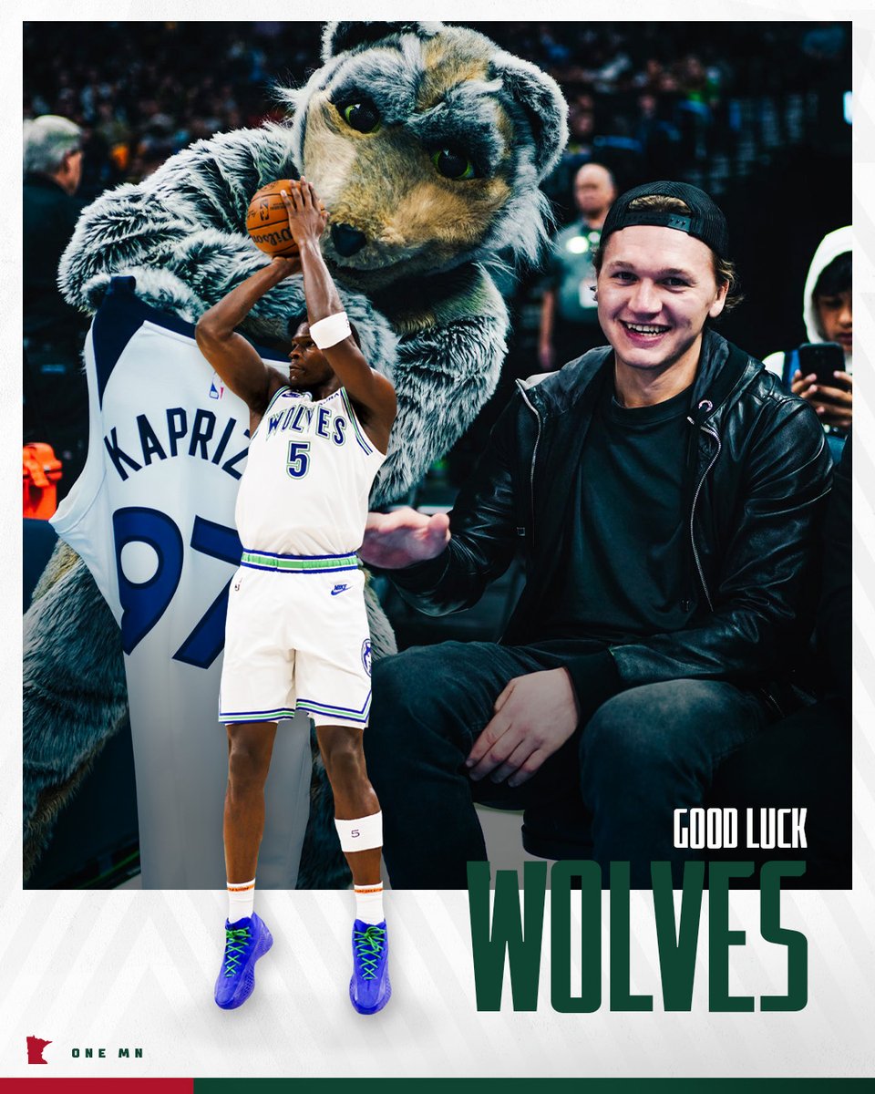 Congratulations on winning Game 1 @Timberwolves 🫡 Best of luck the rest of the way #mnwild x #OneMN