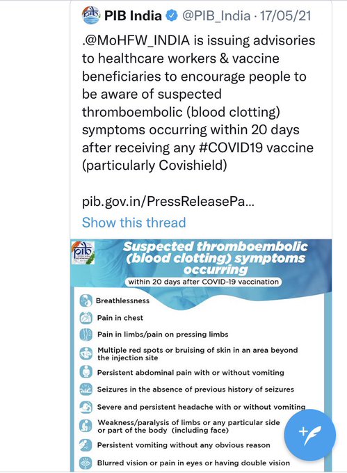 Who was spreading #misinformation? 
Why were vaccine risks hidden from people?

@PIBFactCheck @MoHFW_INDIA @indSupremeCourt  @yogrishiramdev @PIB_India @ICMRDELHI 
x.com/MoHFW_INDIA/st…

#SupremeCourtOfIndia