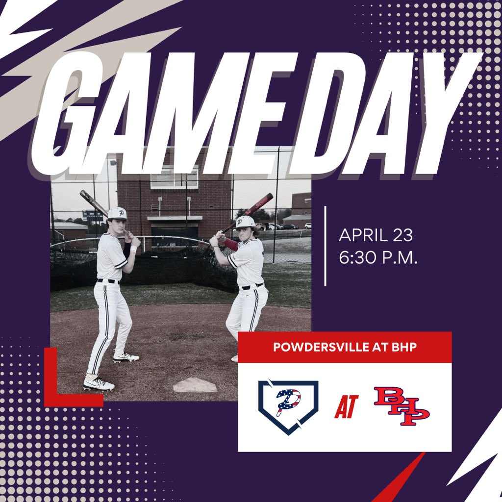 Game day! Patriots head to BHP to take on the Bears in the first game of their final region series. First pitch is scheduled for 6:30