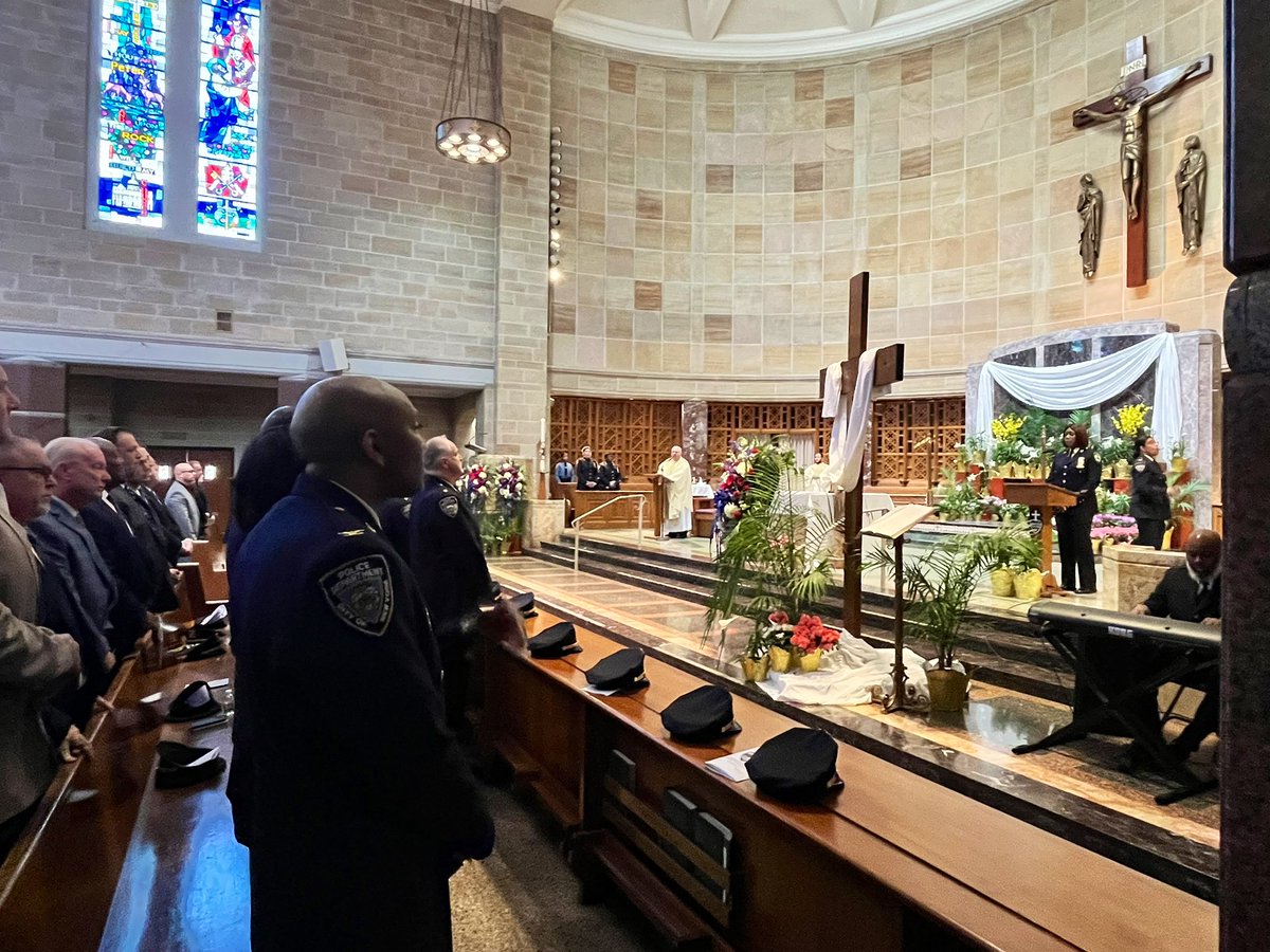 Today we gathered as a family at our annual Line of Duty Memorial Mass to keep our promise to never forget our fallen officers. May they forever Rest In Peace and never be forgotten. Fidelis Ad Mortem.