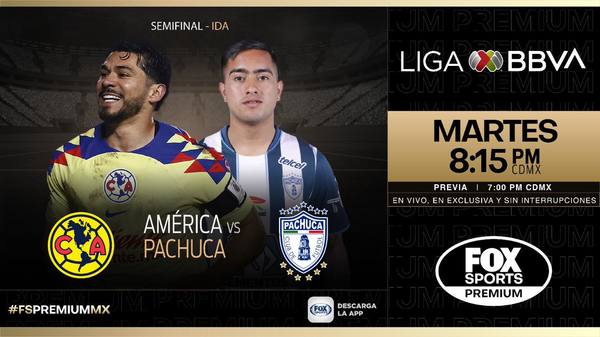 Las Águilas son fuertes en el Azteca, pero los #TuzosxFSMX serán un rival peligroso en la Copa de #CampeonesCONCACAFxFSMX ⚽ Semifinal Ida 7PM CDMX - Previa 8:15 PM CDMX - @ClubAmerica 🆚 @Tuzos Martes en vivo, en exclusiva y sin interrupciones por #FSPremiumMX 🖥