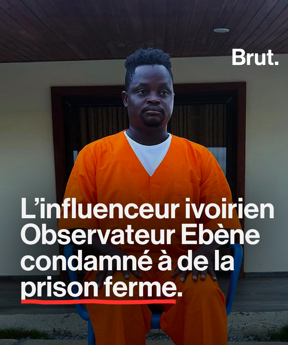 🇨🇮 Observateur Ébène, à l'état civil, Florent Kouakou Amani est condamné à 12 mois de prison dont 6 fermes pour 'diffamation et outrages' sur les réseaux sociaux. Il a par ailleurs été condamné à une amende de 5 millions de FCFA. 📸 Observateur ébène